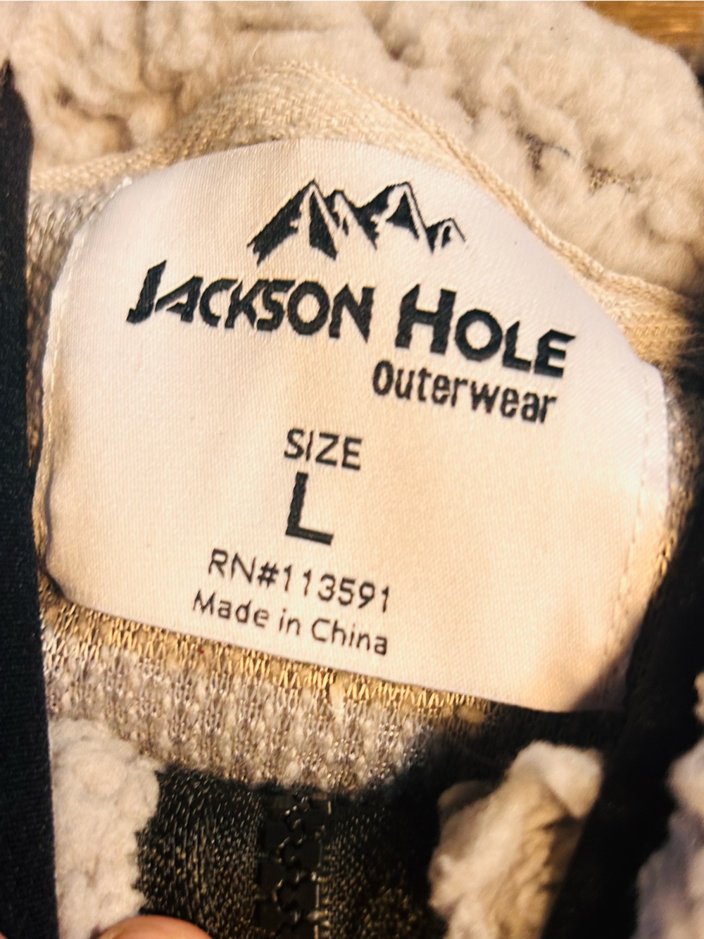 NWT Jackson hole quarterzip sherpa pullover size large - Picture 3 of 3